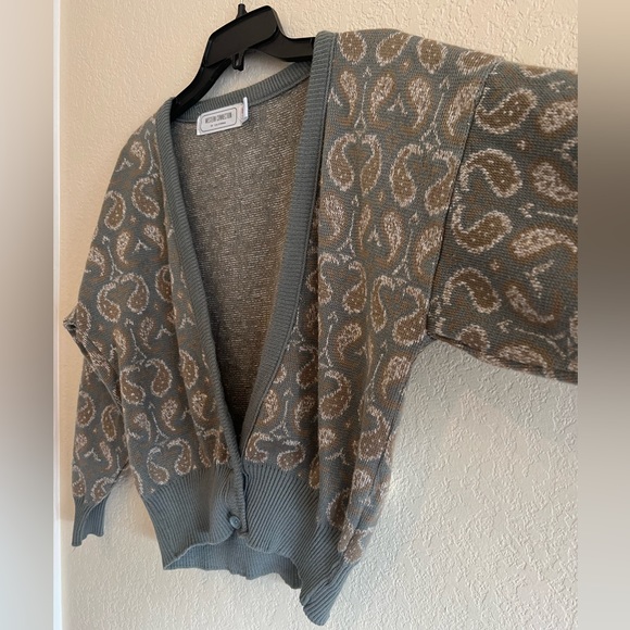 vintage damask print cardigan 🦚 - Picture 3 of 4